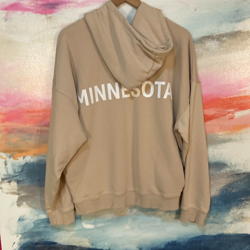 🔥EC🔥Line Change Minnesota Wild Hockey Team Cotton Blend Distressed Hoodie.